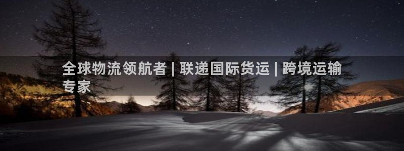 尊龙凯时v7要冲多少：全球物流领航者 | 联递国际货运 
