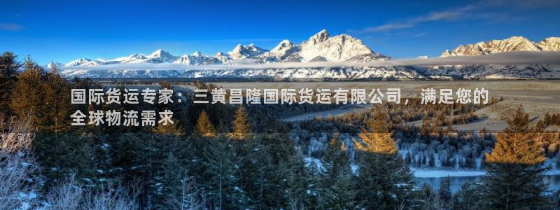 尊龙体育正规么：国际货运专家：三黄昌隆国际货运有限公司，
