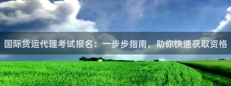 尊龙ag旗舰厅登陆：国际货运代理考试报名：一步步指南，助
