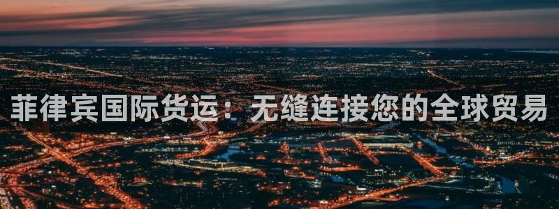 尊龙凯时官方下载：菲律宾国际货运：无缝连接您的全球贸易