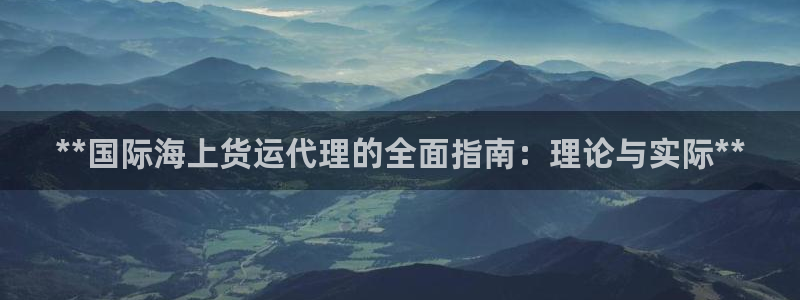 尊龙目前在哪：**国际海上货运代理的全面指南：理论与实际
