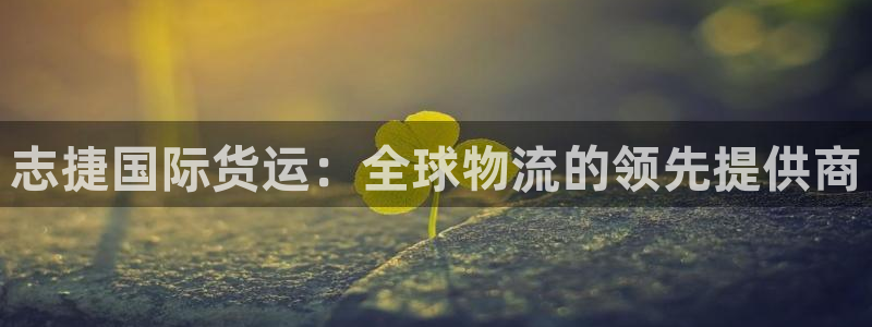尊龙凯时人生就是博·(中国)官网首页：志捷国际货运：全球