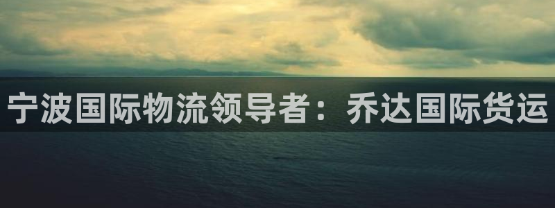 尊龙凯时取款一直支付中：宁波国际物流领导者：乔达国际货运